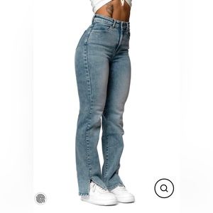 FitJeans Straight Leg Jeans - 80s Blue, Size XL